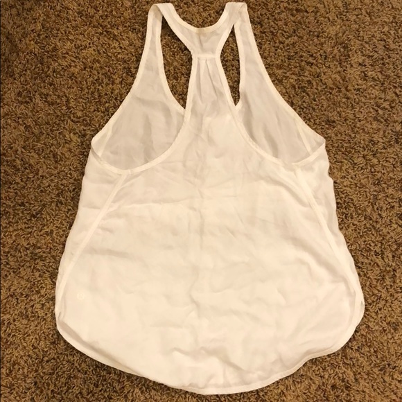 Lululemon white singlet tank top - Picture 3 of 4
